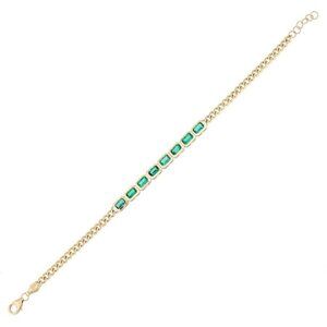 Imperial Link 14K (or 18k upon request) Yellow Gold Diamond Bracelet